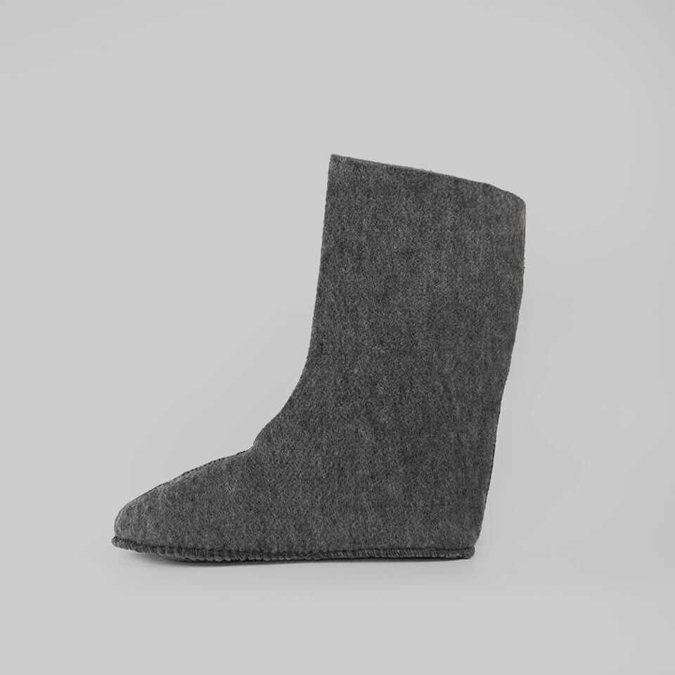 GRAY : Women Felt Replacement Liner 8mm for Tundra Boots Third Alternate View