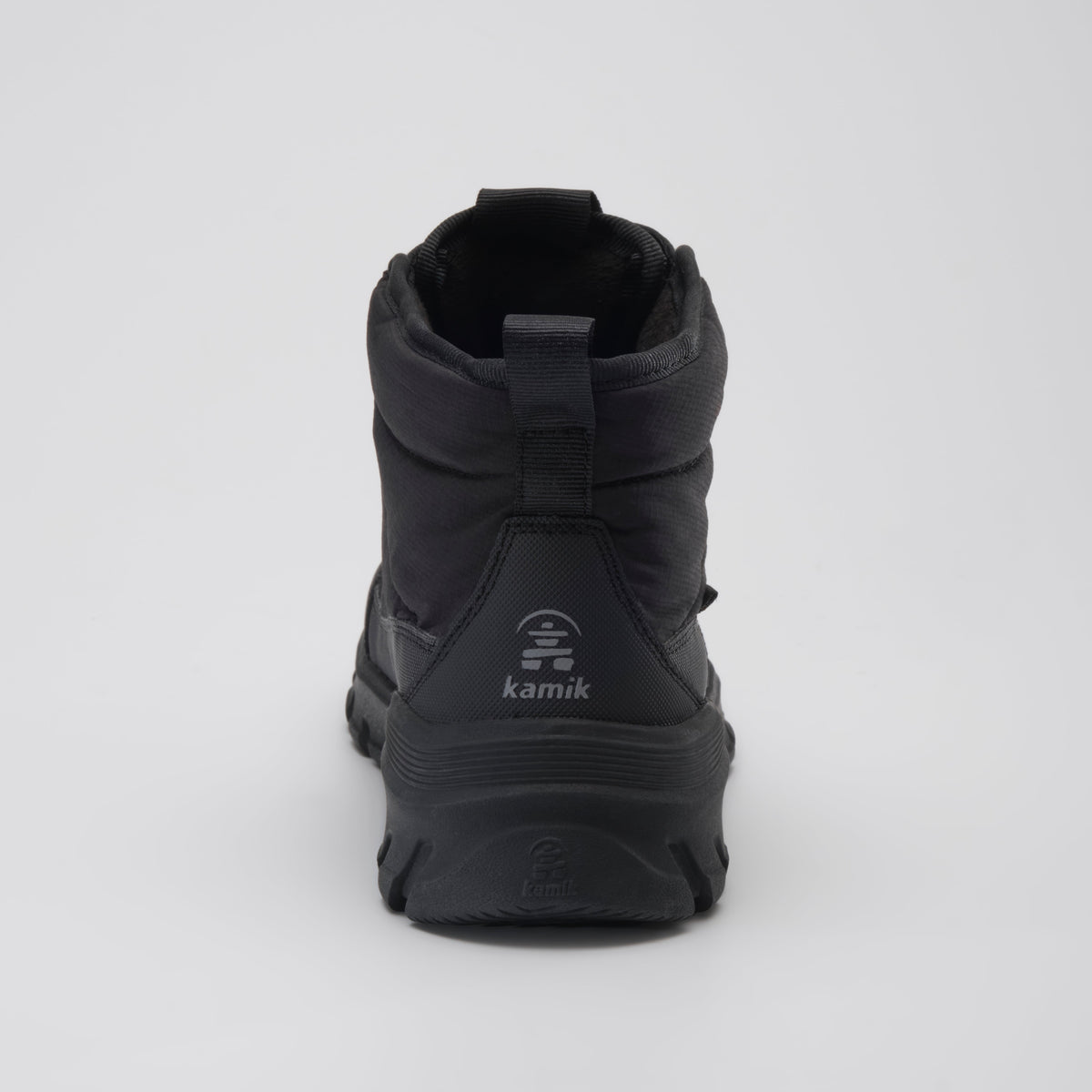Black : Snowdon Low Wide Women's Winter Boots - Back View