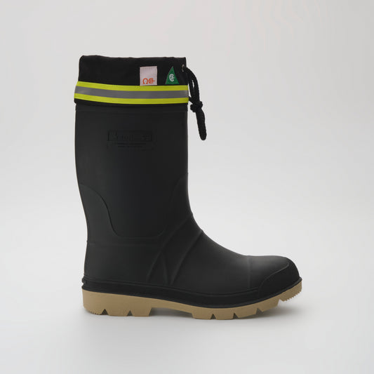 Black-Crepe : Work Horse Pro Men's Work Boots - Side View