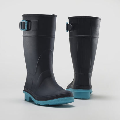 NAVY/TEAL : RAINDROPS Front View