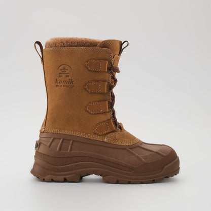 Tan-Brown : Alborg Women's Winter Boots - Side View