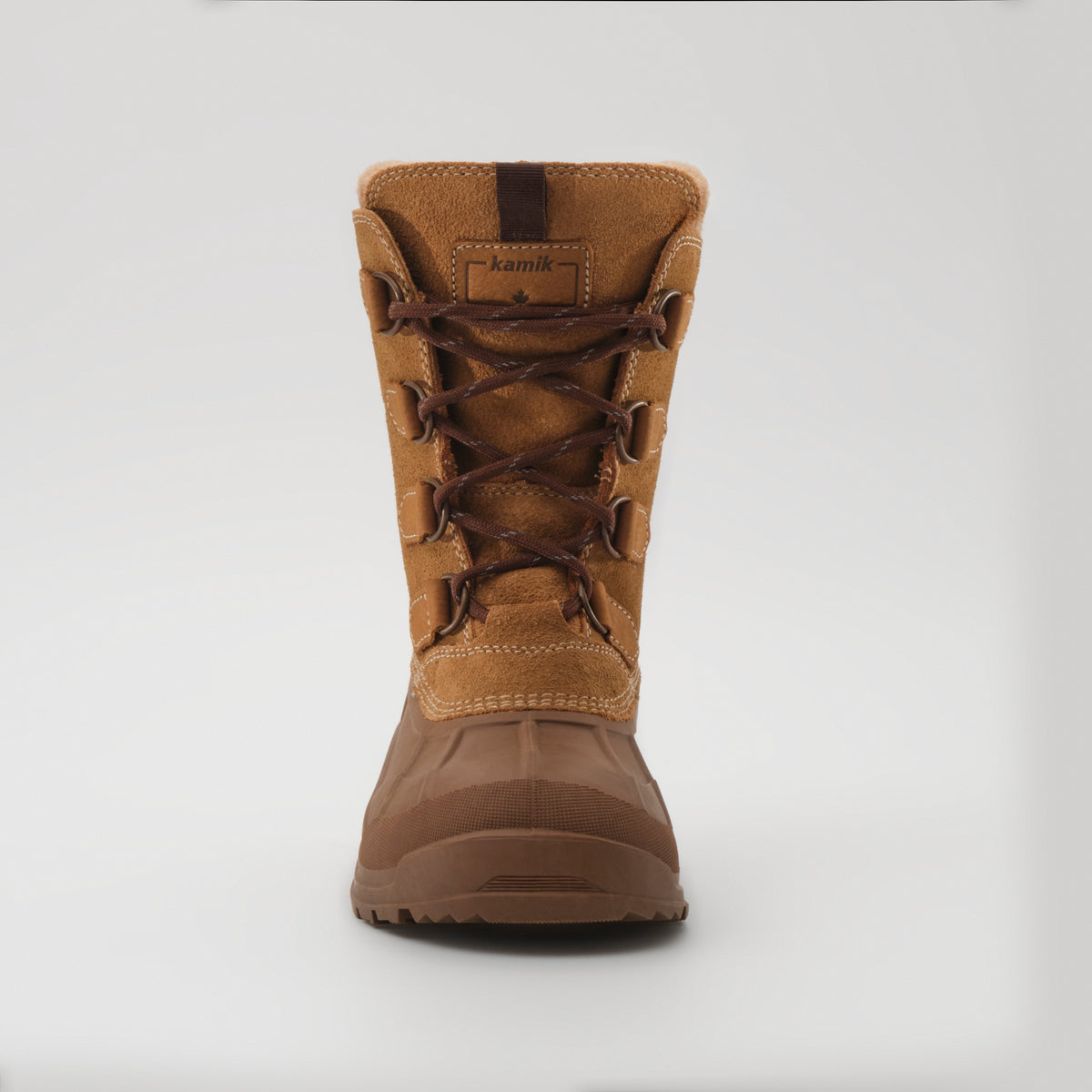 Tan-Brown : Alborg Women's Winter Boots - Front View