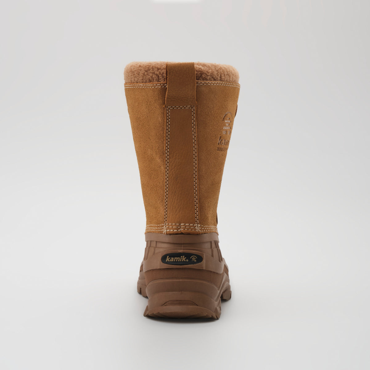 Tan-Brown : Alborg Women's Winter Boots - Back View