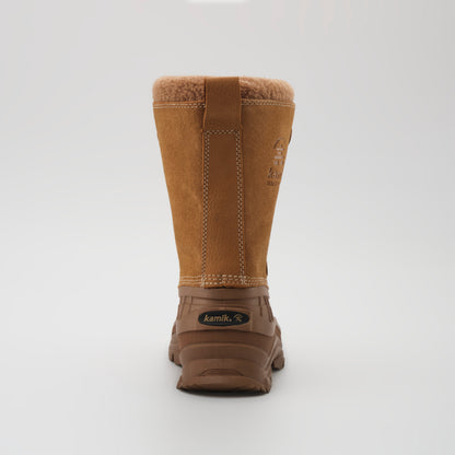 Tan-Brown : Alborg Women's Winter Boots - Back View