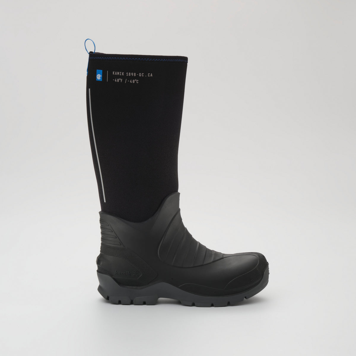 Black : Field Day Pro Men's Work Boots - Side View
