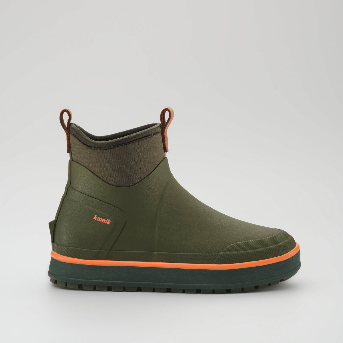 Dark Olive : Lowtide Women's Rain Boots - Side View