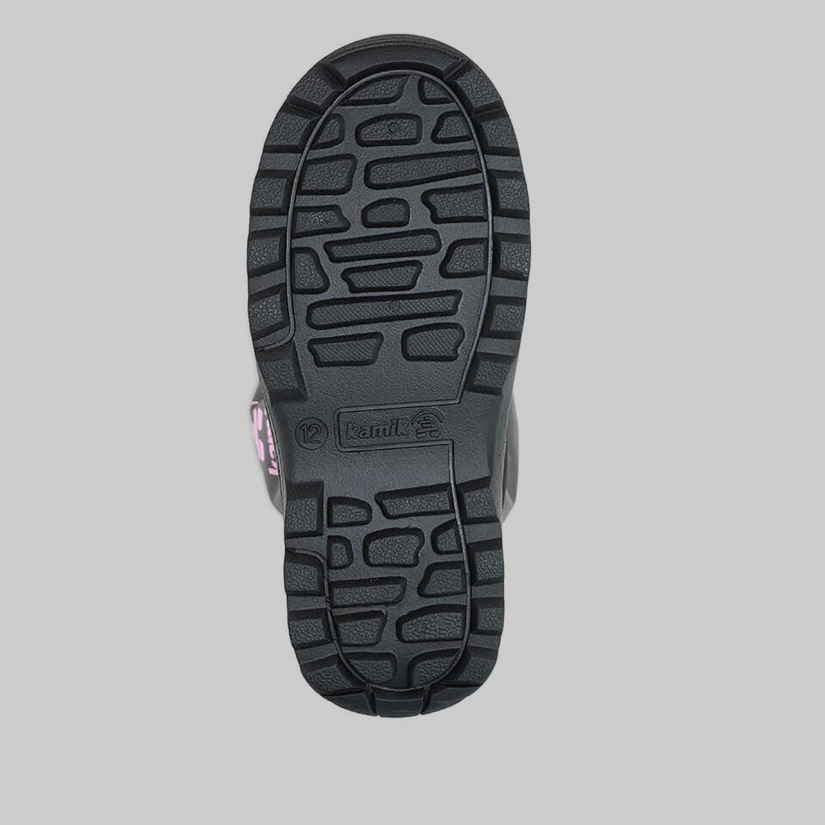 Charcoal : Northpole Kids Winter Boots - Outsole View