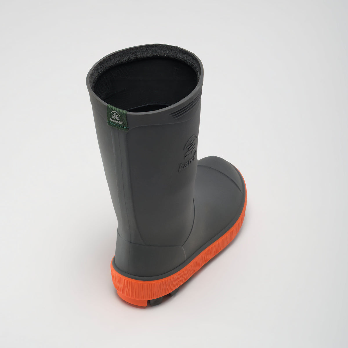 Charcoal : Riptide Kids' Rain Boots - Top View