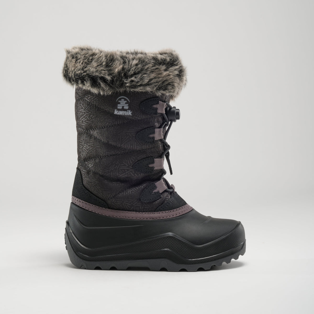 Black : Snowangel Kids Winter Boots - Side View