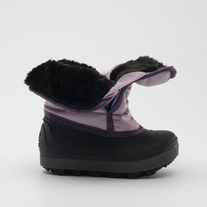 Lilac : Snowbug 7 Kids Winter Boots - Open Side View