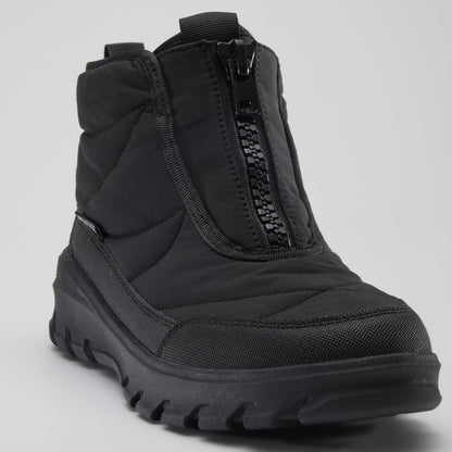 Black : Snowdon Low Women's Winter Boots - Three-Quarter Front View