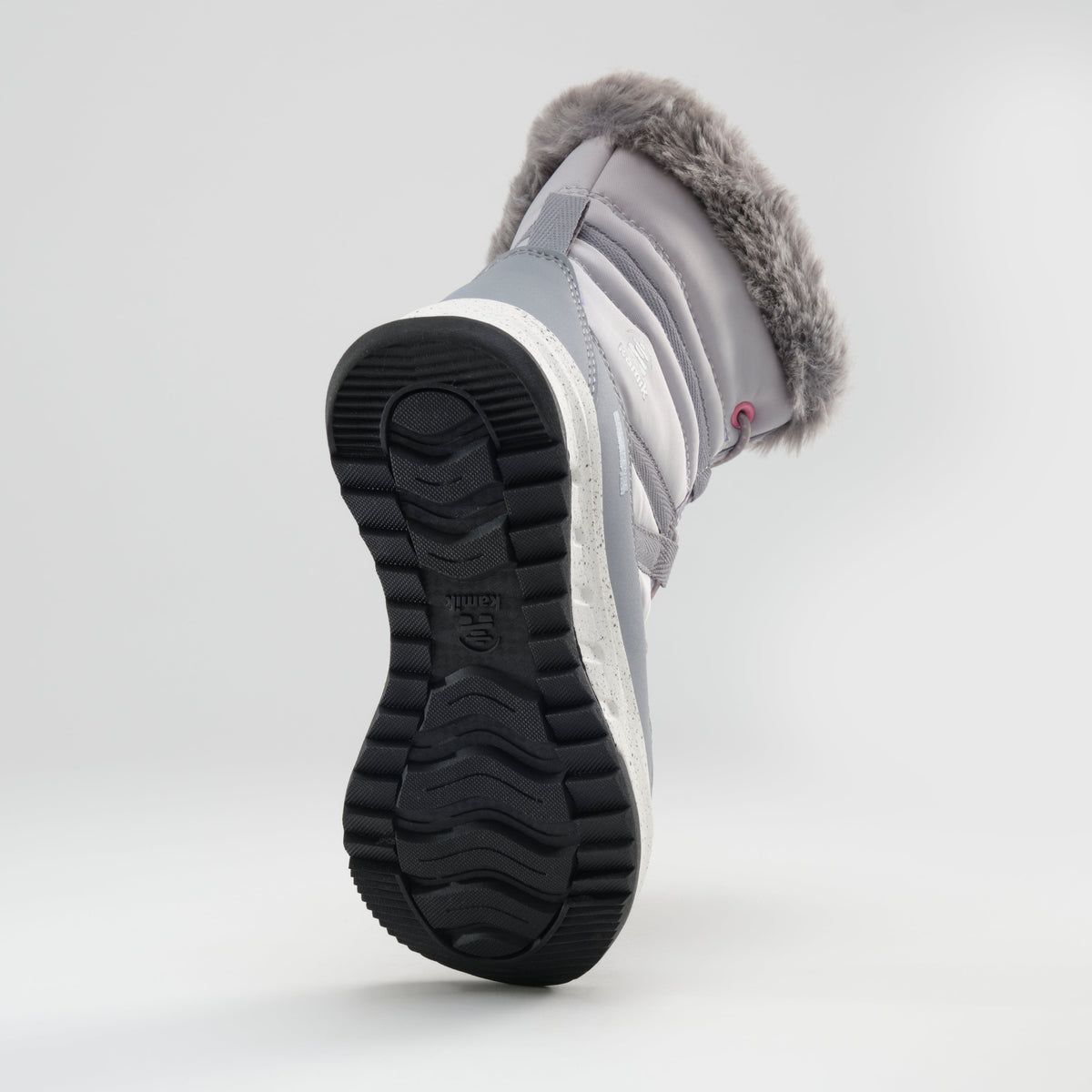 Light Gray : Stormy F Kids Winter Boots - Outsole View