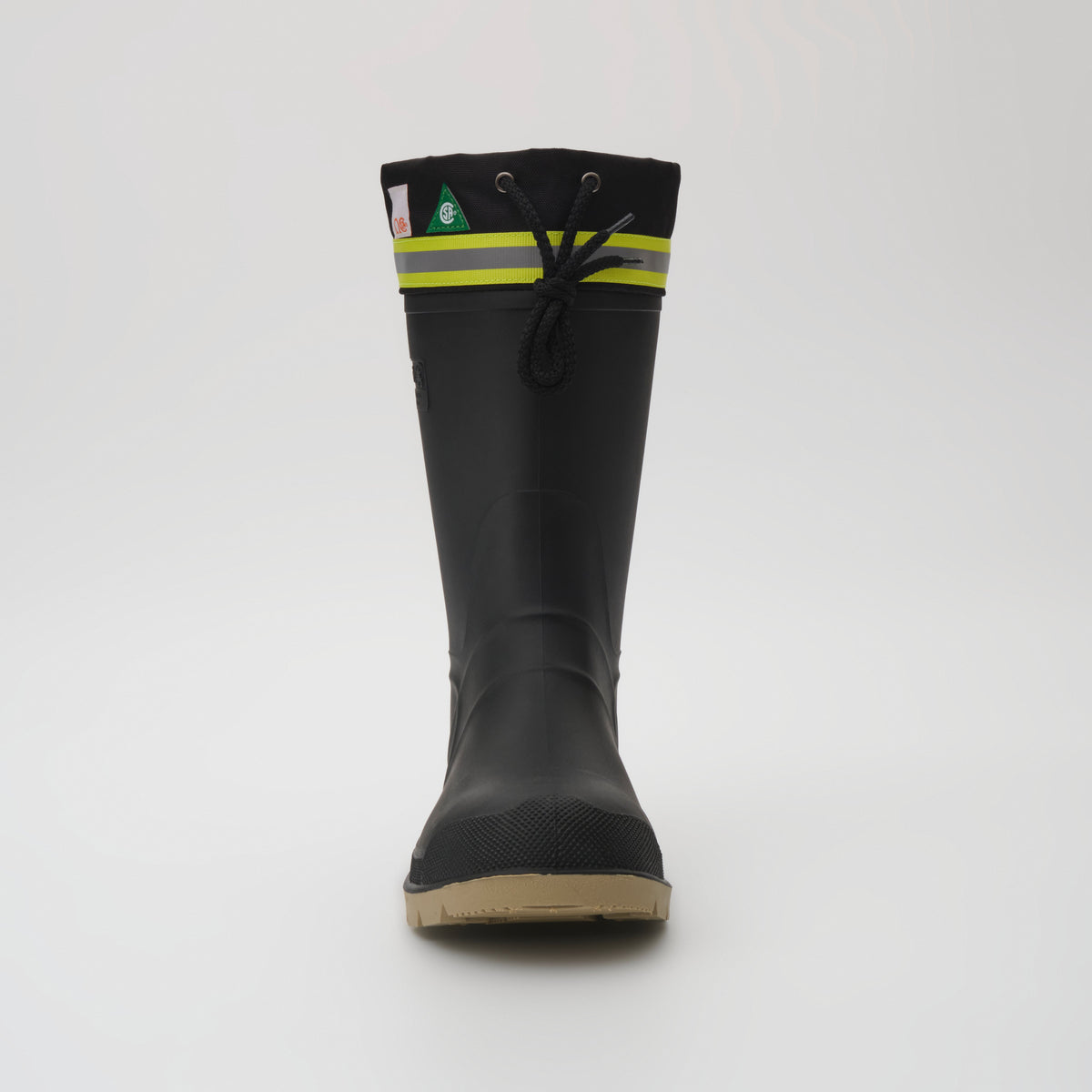 Black-Crepe : Work Horse Pro Men's Work Boots - Front View