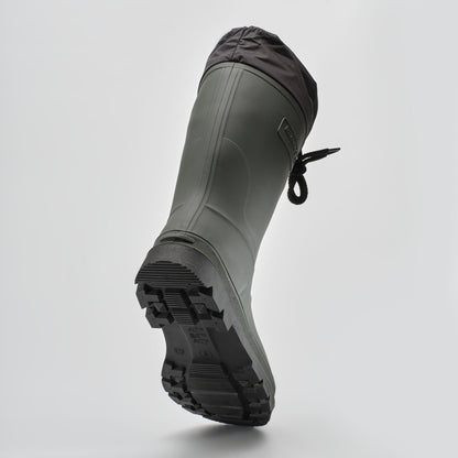 Khaki-Black : Work Horse Women's Work Boots - Outsole View